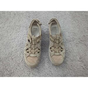 Earth Origins Shoes Womens 9M Beige Skye Sid Sport‎ Sandals Hoop & Loop Strap